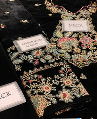Velvet Fully Heavy Alternet Embroidered Suit