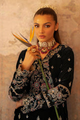 Velvet Fully Heavy Alternet Embroidered Suit